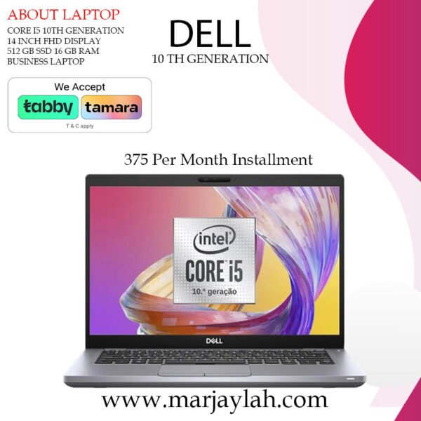 Dell Latitude Core I5 10th Generation 512 gb SSD  16 gb Ram