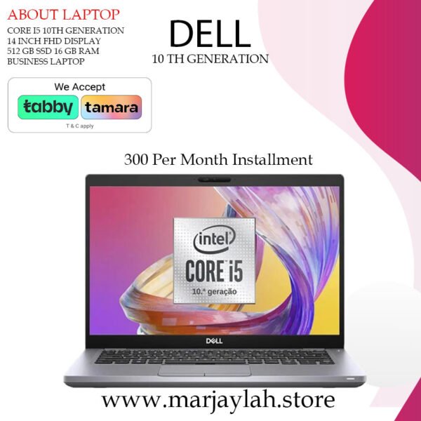 Dell Latitude Core I5 10th Generation 512 gb SSD  16 gb Ram
