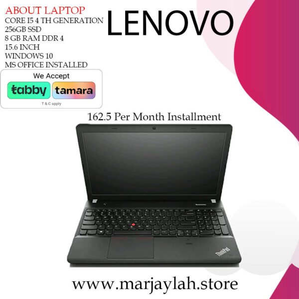 Lenovo E540 Core I5 4th Generation 256 GB SSD 16 GB Ram